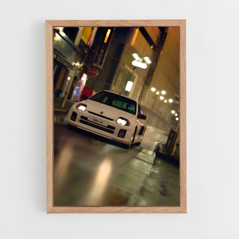 Poster Clio v élégant – affiche Renault (vue 4)